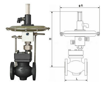 自力式微压调节阀结构图