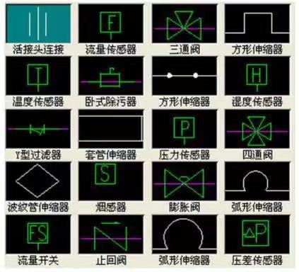 阀门图例