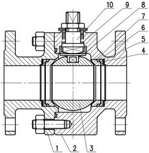 硬密封球阀结构